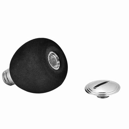 Fishing Reel Power Knob,EVA & Metal Lightweight Grip Modification Power Knob Reel Bait Casting Spinning Reels Replacement for Saltwater & Freshwater (42mm x 33mm) - color: Silver