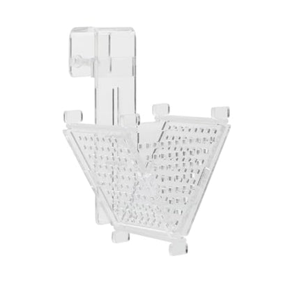 Ciieeo Acrylic Red Bloodworm Feeder Cup Tapered Fish Feeding Holder Aquarium Food Container for Live Bait Fish Tank Accessories