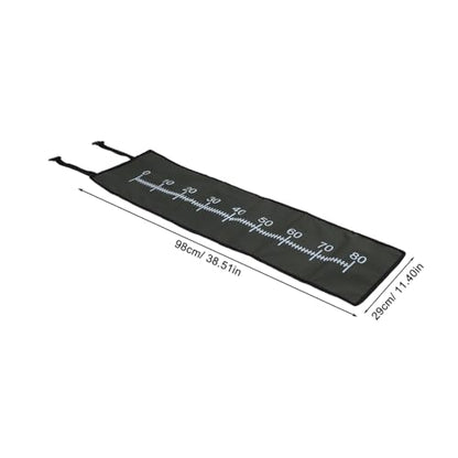 VANZACK Portable Fish Measuring Mat Waterproof PVC Fish Measure Board Accurate Size Ruler Lightweight and Foldable Fishing Accessory for Anglers and Fishermen