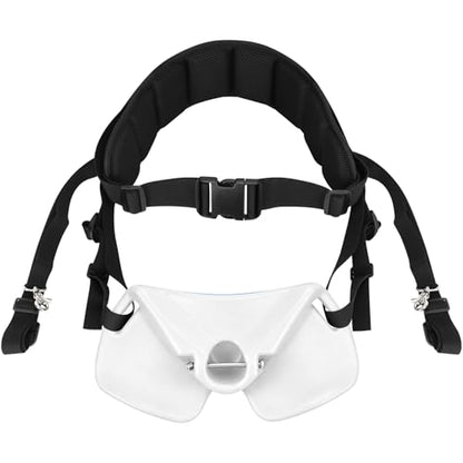 SANLIKE Fishing Fighting Belt, Adjustable Rod Holder Waist Gym Girdle Black | Heavy duty fish fighting belt offers excellent leverage. Perfect waist belt fishing rod holder for big game offshore - color: White Set