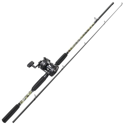 Sougayilang Fishing Rod Combo with Conventional Reel, Medium Heavy for Catfish Salmon and Steelhead Saltwater Fishing - size: 7'6"