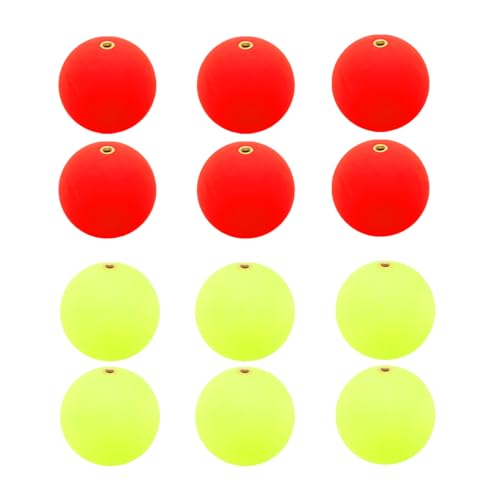 PATIKIL Fishing Bobber, Slip Foam Floats Buoy Rig Stoppers for Crappie Trout Bass Fishing - color: Red,Yellow, size: 1.1 Inch