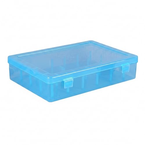 Fishing Line Spool Storage Box, PP Plastic Tackle Organizer for 24 Spools, Compact Container Prevents Tangling in Gear Bags (1 PC)