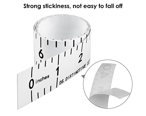 DS. DISTINCTIVE STYLE Fish Ruler Sticker 40-Inch Waterproof Adhesive Ruler Tape Fish Measuring Tape for Kayak, Boat, and Workbench