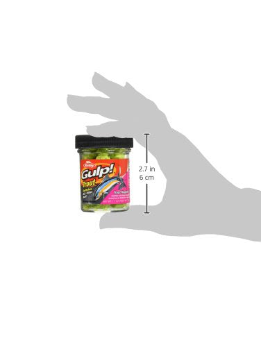 Berkley Gulp! Trout Nuggets Dough Bait, Scented and Flavored Soft Bait for Freshwater Fishing, Designed to Attract Trout, High Visibility - color: Chunky Chartreuse