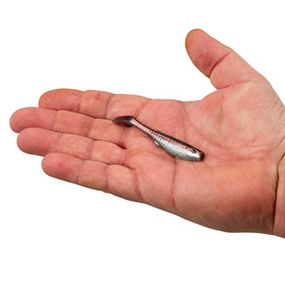 Berkley Gulp! Saltwater Paddleshad Fishing Soft Bait - color: Red Chrome, size: 3"