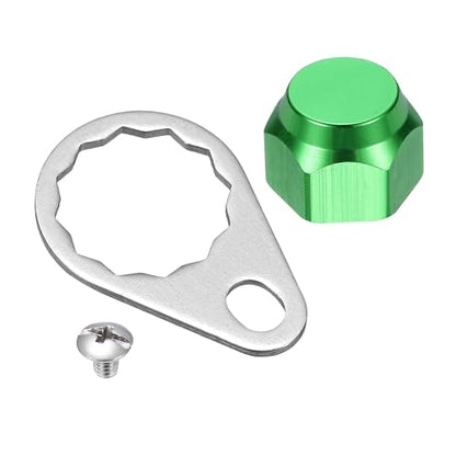 Fishing Reel Screw Nut Caps, Right Handle Knob Locking Plate Nut Replacement Parts - color: Green, size: M7