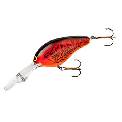 Norman Lures DD22 Deep-Diving Crankbait Bass Fishing Lure - color: Chili Bowl