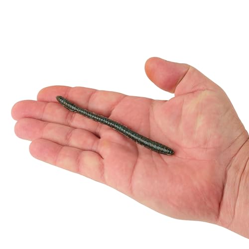 Berkley PowerBait Bottom Hopper Fishing Soft Bait - color: Green Pumpkin Blue Fleck, size: 4 3/4"