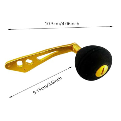 Power Handle Baitcasting, Baitcasting Handle Replacement for Baitcasting Fishing Reel, Fishing Reel Handle Replacement Baitcaster, Metal Knob Grip Replacement for Outdoors - color: Red