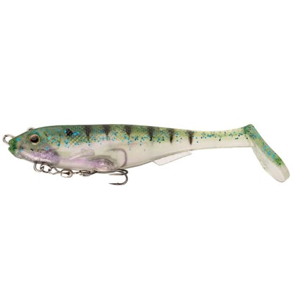 Strike King Final Copy Fishing Lure, Pre-Rigged Soft Plastic Swimbait, Free-Swinging Size 4 Treble Hook, Belly Magnetic Hook Keeper, 7/8-Ounce - color: Phantom Bluegill
