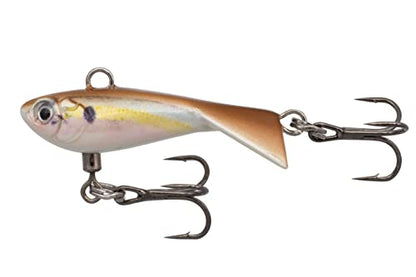 Eurotackle Z-Darter V2 Ice Fishing & Panfish Rattle Jigging Minnow Lure - color: Real Threadfin "Match The Hatch"