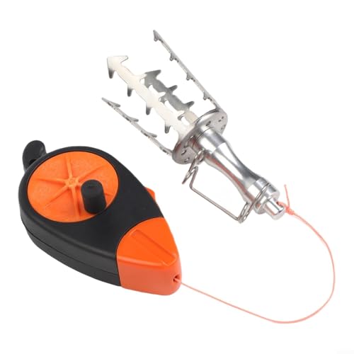 Fish Bait Rescue Device with 30M PE Line,Stainless Steel Fishing Lure Retriever and Tackle Rescue Tool for Snagged Hooks in Weeds Rocks and Branches