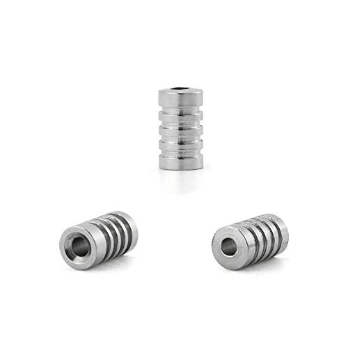 Dr.Fish Brass Lure Bodies for Spinner Making, Lure Making Supplies Parts Acessories for in-line Spinnerbaits Freshwater Fishing Lure Weights - color: Silver, 0.2*0.35"