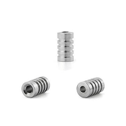 Dr.Fish Brass Lure Bodies for Spinner Making, Lure Making Supplies Parts Acessories for in-line Spinnerbaits Freshwater Fishing Lure Weights - color: Silver, 0.2*0.35"