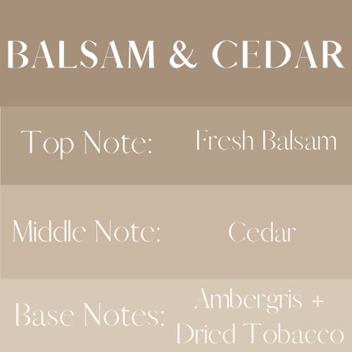 River Birch Luxury Linen and Room Spray - Home Signature Scent Balsam and Cedar Room Fragrance Spray - Fragrant Fresh Linen Air Freshener For Bedding - Handmade in Texas - 4 oz Glass Amber Bottle - color: Balsam + Cedar