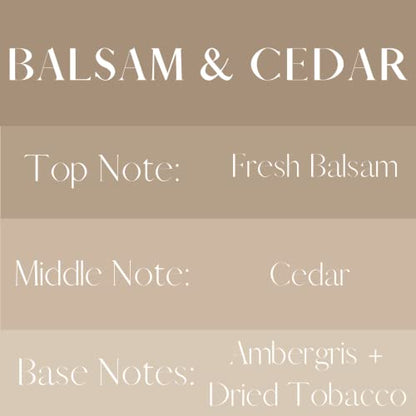 River Birch Luxury Linen and Room Spray - Home Signature Scent Balsam and Cedar Room Fragrance Spray - Fragrant Fresh Linen Air Freshener For Bedding - Handmade in Texas - 4 oz Glass Amber Bottle - color: Balsam + Cedar