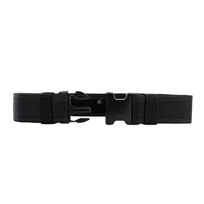 Security EMS EMT Firefighters Work Belt 2" Wide Camping Hiking Utility Tool Belt Airsoft Paintball Gear Holster Belt - color: Black(2 Inch Width), size: Medium