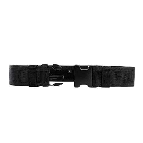 Security EMS EMT Firefighters Work Belt 2" Wide Camping Hiking Utility Tool Belt Airsoft Paintball Gear Holster Belt - color: Black(2 Inch Width), size: XXX-Large