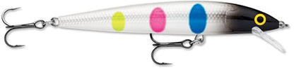 Rapala Husky Jerk Jerkbait – Suspending Hard Bait | Bass Walleye and Pike Fishing Lure, Twitch and Pause Action - color: Black Wonderbread, size: Body Length: 4"