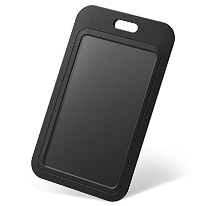 Uniclife 3 Pack Sliding Vertical Badge Holders for Office School IDs | Hard black sliding vertical case with clear window protects ID, credit, proximity key cards and drivers licenses. - color: Black, size: 3 Pack