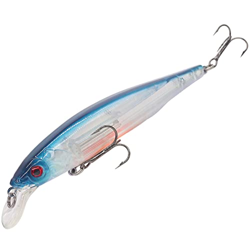 XFISHMAN Jerkbait Kit - Minnow Lure - Suspending - Bass, Smallmouth Bass, Walleye, Largemouth Bass - 1 Piece - color: Gp-Pro-Blue, size: 110mm（4-3/8"in）