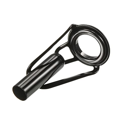 PATIKIL Tube Dia Fishing Rod Tips Repair Kit, Stainless Steel Black Guide Ring for Fishing - size: 4.2mm