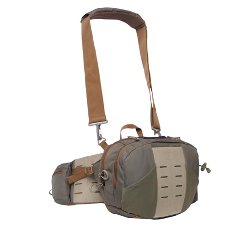 Fly Fishing Large Waist Pack with Water Bottle Holder, Wide Fanny Fishing Tackle Storage Bags