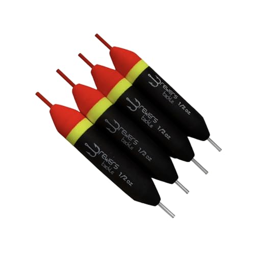 Slip Floats, Set of 4, Orange/Yellow/Black - Salmon and Steelhead Floats - size: 1/2