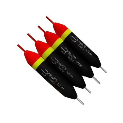Slip Floats, Set of 4, Orange/Yellow/Black - Salmon and Steelhead Floats - size: 1/2