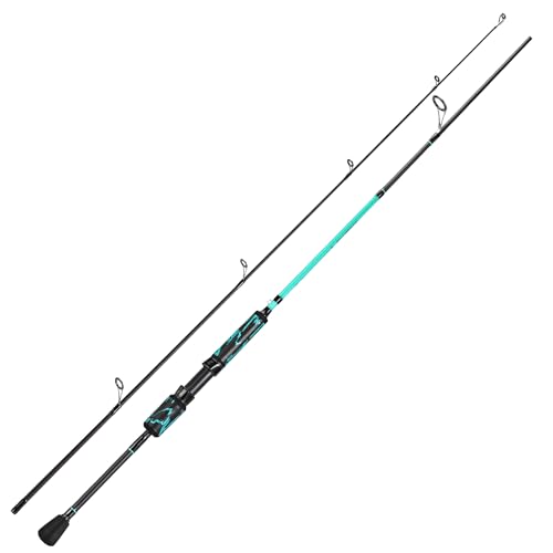 One Bass Spinning Rod & Casting Rod, High Performance IM6 Graphite Fishing Pole for Bass Fishing,2- Piece Desgin for Travel - size: 6'0"-ML-Fast, style: Spinning