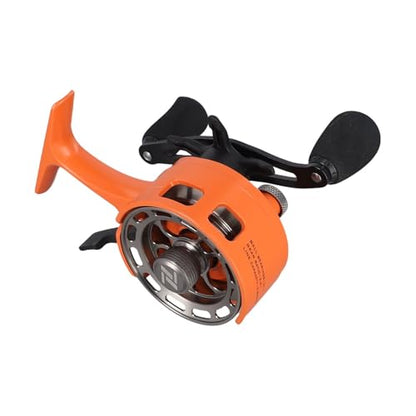 Ice Fishing Reel Inline 3.2:1 Gear Ratio with 3+1 Ball Bearings and Drop System, ABS and Metal Construction for Winter Angling