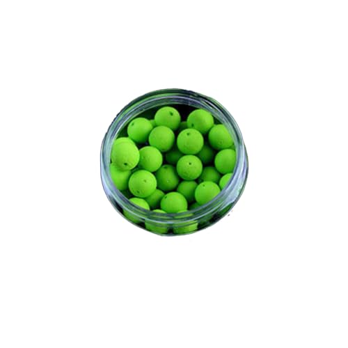 Minhe 30pcs Carp Fishing Floating Boilies EVA Foam Balls Artificial Bait for Hair Rig for chod Rig Bottom Fishing Tackle Apple Flavor 10mm