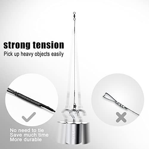 40pcs Fishing Leaders, Anti-bite Wire Leaders Stainless Steel Fishing Leaders Line with Swivels for Saltwater and Freshwater (15cm, 20 cm, 25cm, 30cm)