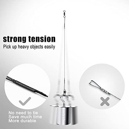 40pcs Fishing Leaders, Anti-bite Wire Leaders Stainless Steel Fishing Leaders Line with Swivels for Saltwater and Freshwater (15cm, 20 cm, 25cm, 30cm)