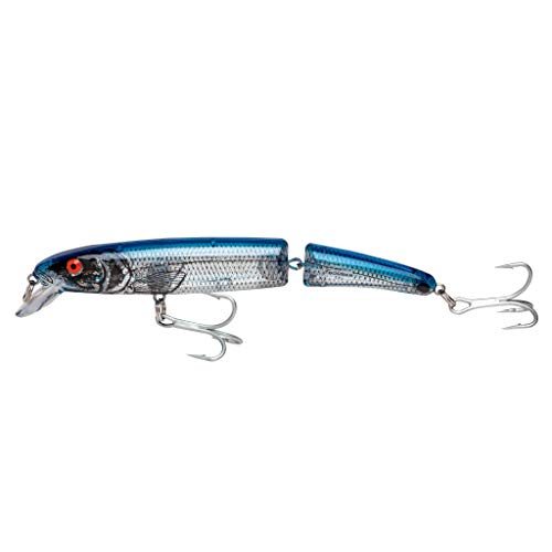 Bomber Lures Long A Slender Minnow Jerbait Fishing Lure - color: Silver Flash Blue Back, style: Magnum Jointed Long a Slender Minnow Jerbait Fishing Lure