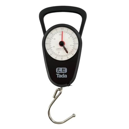 Tada 80lb/35kg Analog Fish Scale with 39-Inch Tape Measure | Manual Scale for Fishing, Farm, Luggage with Memory Pointer, No Battery Needed