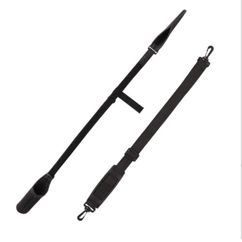 Rod Securing Band Fishing Rod Binding Strap Carrying Belt with Shock Cap and Comfortable Shoulder Harness Fishing Carriers