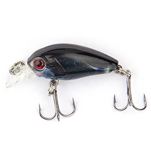 Micro Fishing Lures Crankbaits Baits Lure，Mini Fishing Lure Swimbaits Micro Crank Baits Topwater Lures for Freshwater Saltwater Bluegill Pumpkinseeds Trout Perch with Tackle Boxes - color: M01