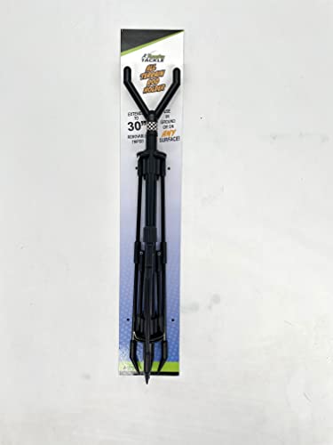 FISHIN' STIX All Terrain Combo - Includes 30" Rod Holder and All Terrain Stand Tripod - style: Black