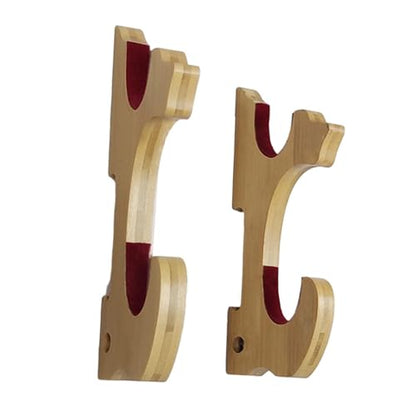 Wall Mounted Display Stand Bamboo Flute Holder Samurai Flute Holder - color: 2 Tier