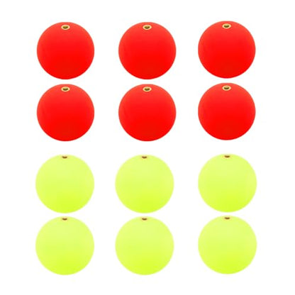 PATIKIL Fishing Bobber, Slip Foam Floats Buoy Rig Stoppers for Crappie Trout Bass Fishing - color: Red,Yellow, size: 1.3 Inch