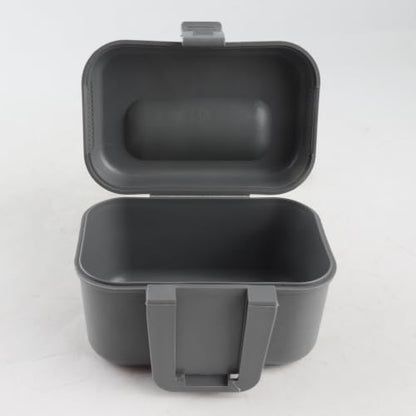 Fishing Bait Cooler Pline Bait Box Fishing Live Box Plastic Holder Heat Container for Red Wigglers Nightcrawlers Compact Station in Grey