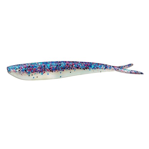 Lunker City Fishing Fin-S Fish 4" Split Tail Soft Plastic Jerk Bait Minnow Original Walleye and Bass Lure, 10 Per Bag, Made in The USA - style: 60 Piranha