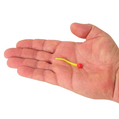 Berkley PowerBait Floating Mice Tails Fishing Soft Bait (1) - color: Fluorescent Red/Chartreuse, size: 2"