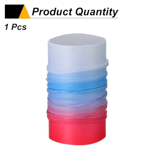 HARFINGTON Summer Cooling Neck Gaiter Sun Protection Face Mask Fishing Necks Gaiter Unisex for Cycling Outdoor Sports - color: Gradient Red-blue