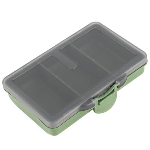 Fishing Tackle Box – Water proof Compartment Storage Case for Hooks, Baits, Lures & Terminal Tackle Accessories, Mini Clear Organizer(3-compartment) - size: 3-compartment