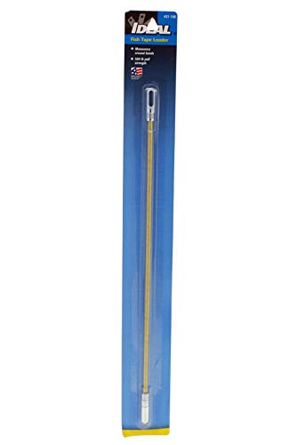Ideal Electrical 31-148 Fish Tape Leader - Steel Pulling Tape Leader for AWG Bare Wires,Gold