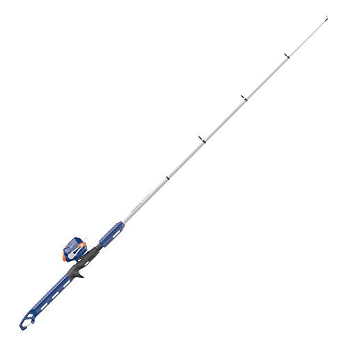 Zebco Wilder Fishing Reel and Rod Combo, 4'3" Durable Fiberglass Rod with Built-In Carabiner, Patented No-Tangle Reel, Pre-Spooled with 6-Pound Zebco Cajun Fishing Line - style: Spincast Reel - Telescopic Rod
