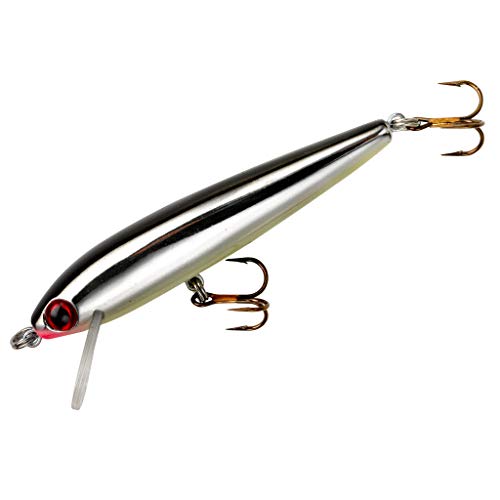 Value Series Minnow Crankbait Shallow Water Fishing Lure - color: Silver/Black, size: 2 1/2"